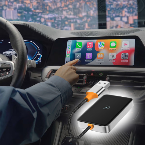 Transmitter CPA CP10, Android Auto, CarPlay čierne/strieborné Transmitter CPA CP10, Android Auto, CarPlay čierne/strieborné