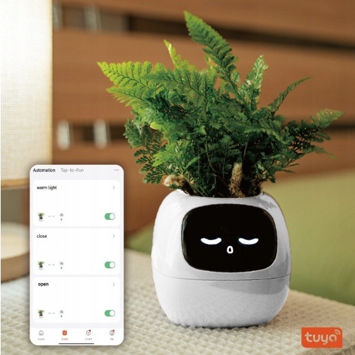 Inteligentný kvetináč Plantsio IVY biely Chytrý kvetináč Plantsio IVY - biela