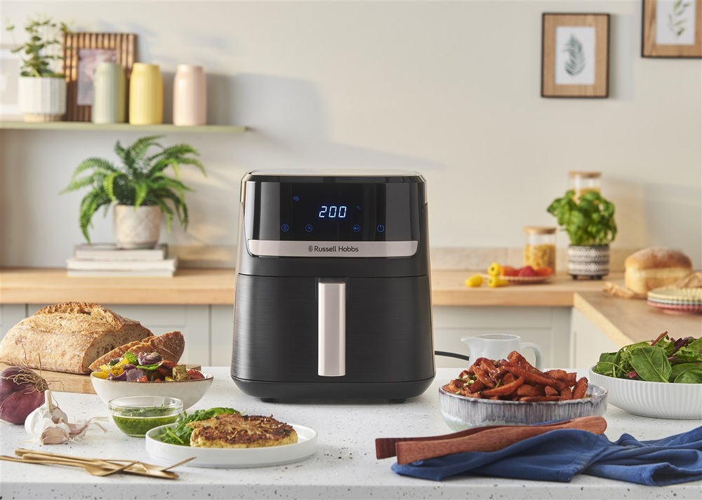 Fritéza teplovzdušná RUSSELL HOBBS Satisfry Air 27620-56, 5,5 l čierna