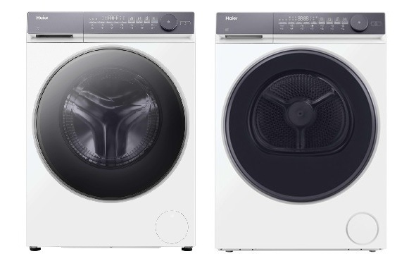 práčka haier HW90-B14367U-S a sušička haier HD90-A367U1-S vedľa seba