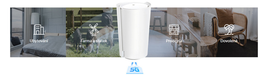 Kompletný Wi-Fi systém TP-Link Deco X50-5G biely