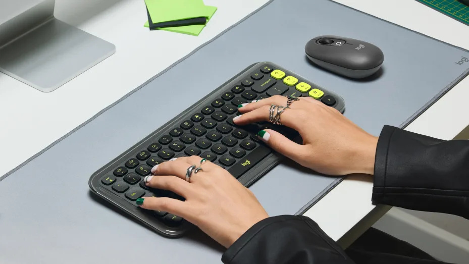 Klávesnica Logitech POP ICON, US layout ružová