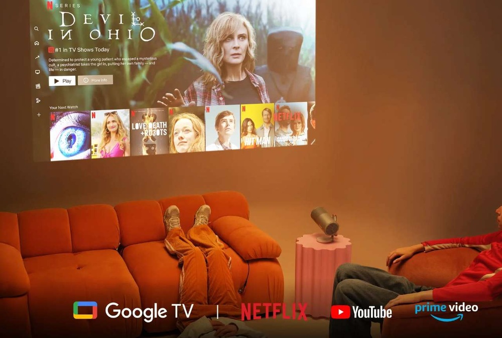 Projektor Xgimi MoGo 4 Match Night Collection strieborný Xgimi MoGo 4 prináša nekonečné možnosti vďaka systému Google TV