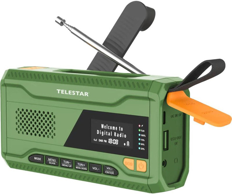 Rádioprijímač DAB+ Telestar TOP NR 5, zelené