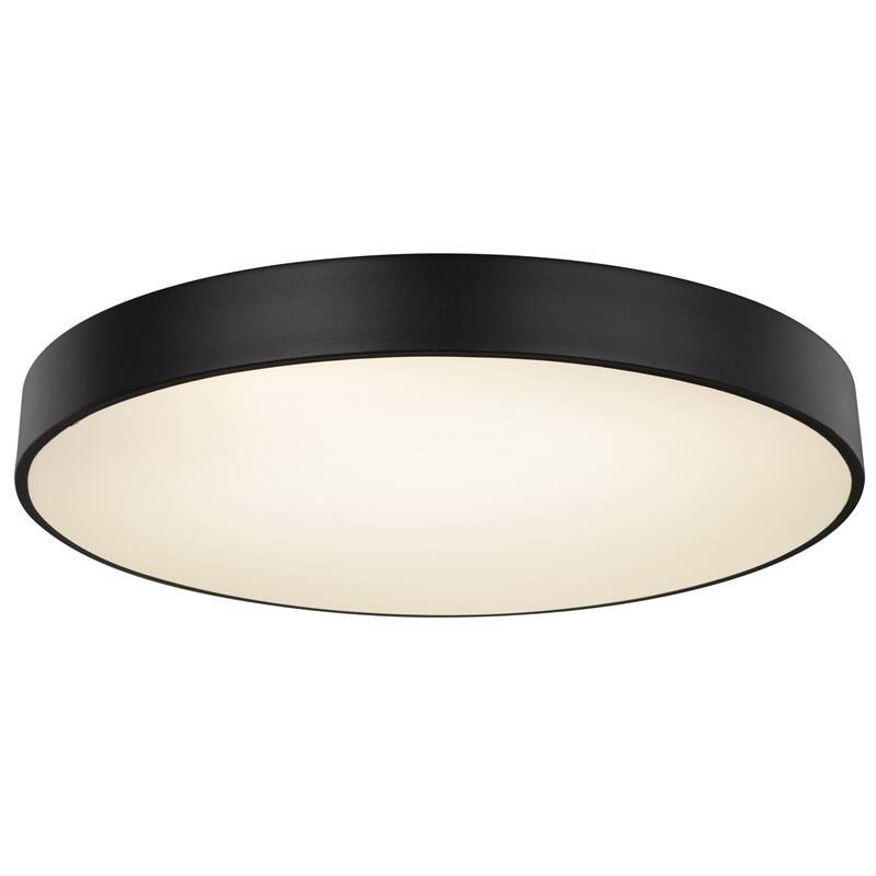 LED stropné svietidlo GLOBO Wiss, kruh, 60 cm, LED, 48W čierne