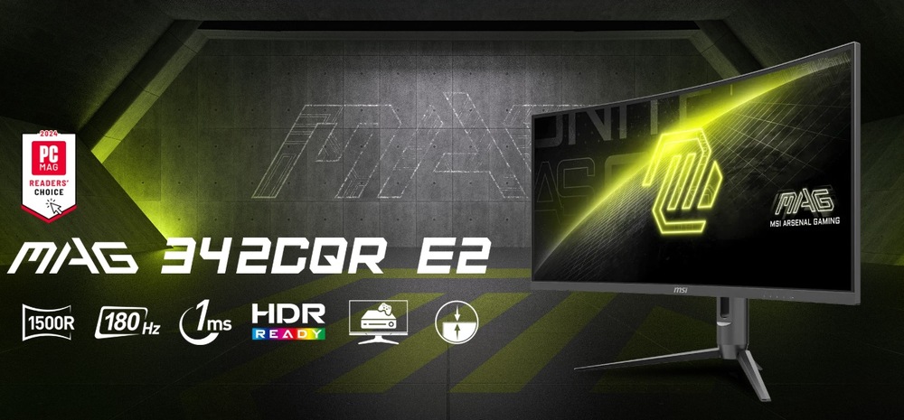 Herný monitor MSI MAG 342CQR E2 čierny Herný monitor MSI MAG 342CQR E2 čierny