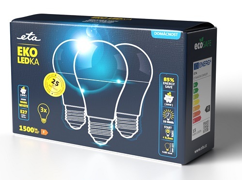 žiarovka ETAA60W15WW3P LED