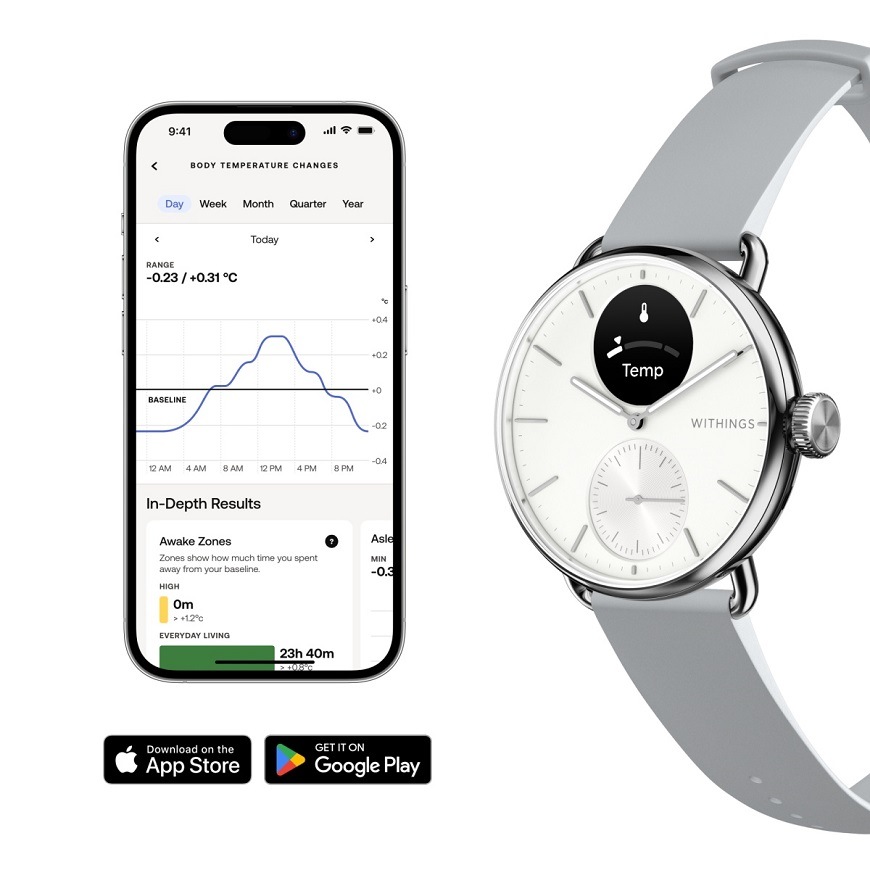 Inteligentné hodinky Withings Scanwatch 2 38 mm biele Inteligentné hodinky Withings Scanwatch 2 38 mm biele