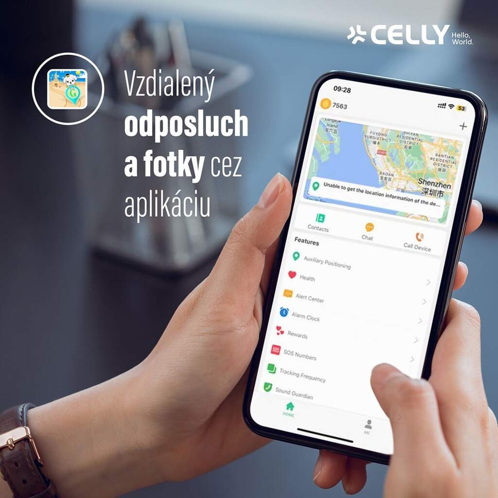 Inteligentné hodinky Celly Kidswatch 4G modré Inteligentné hodinky Celly Kidswatch 4G modré