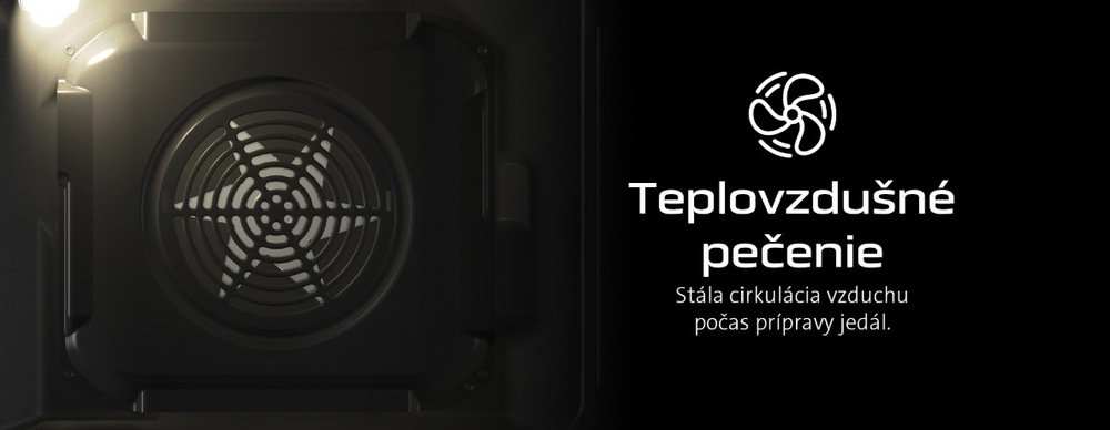 Sklokeramický sporák ETA 579390000 biely Sporák ETA 579390000, funkcia Horúci vzduch