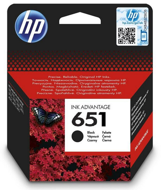 Cartridge HP 651, 600 strán čierna HP 651, 600 strán (C2P10AE) čierna