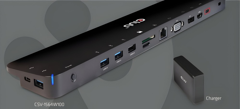 Dokovacia stanica Club3D USB-C 3.2 s napájacím adaptérom Triple Display Dynamic PD, 100 W čierna Dokovacia stanica Club3D USB-C 3.2 s napájacím adaptérom Triple Display Dynamic PD, 100 W čierna