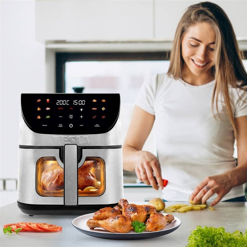 Fritéza teplovzdušná Tesla AirCook Q70 XXL WiFi Pro čierna/nerez Fritéza teplovzdušná Tesla AirCook Q70 XXL WiFi Pro čierna/nerez