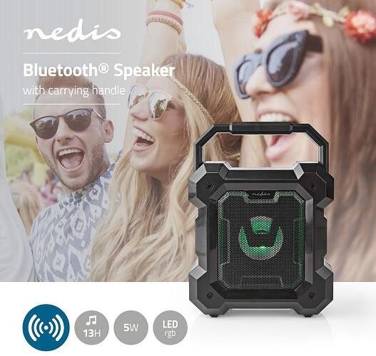 Prenosný reproduktor Nedis Boombox Future čierny Prenosný reproduktor Nedis Boombox Future čierny