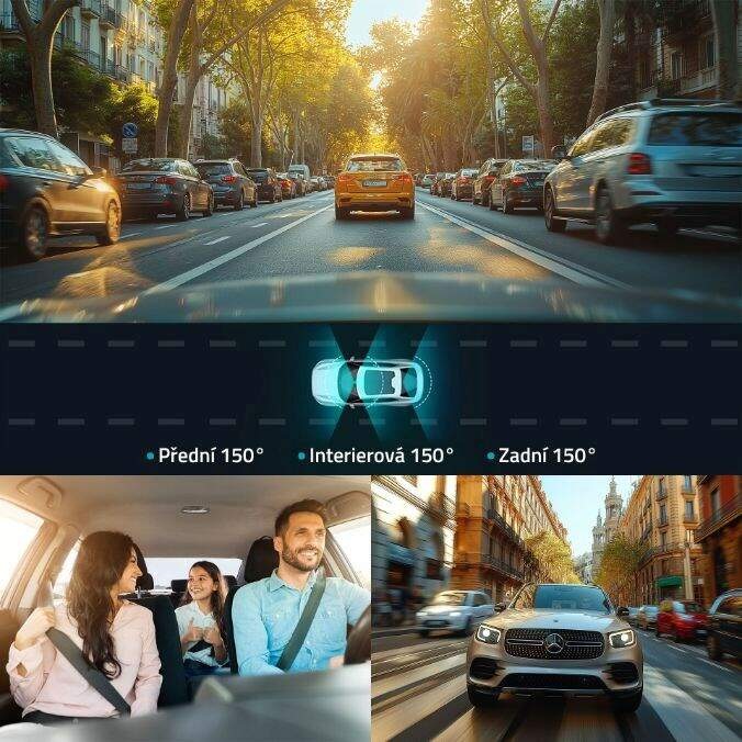 Autokamera LAMAX N10 GPS 3in1 sivá