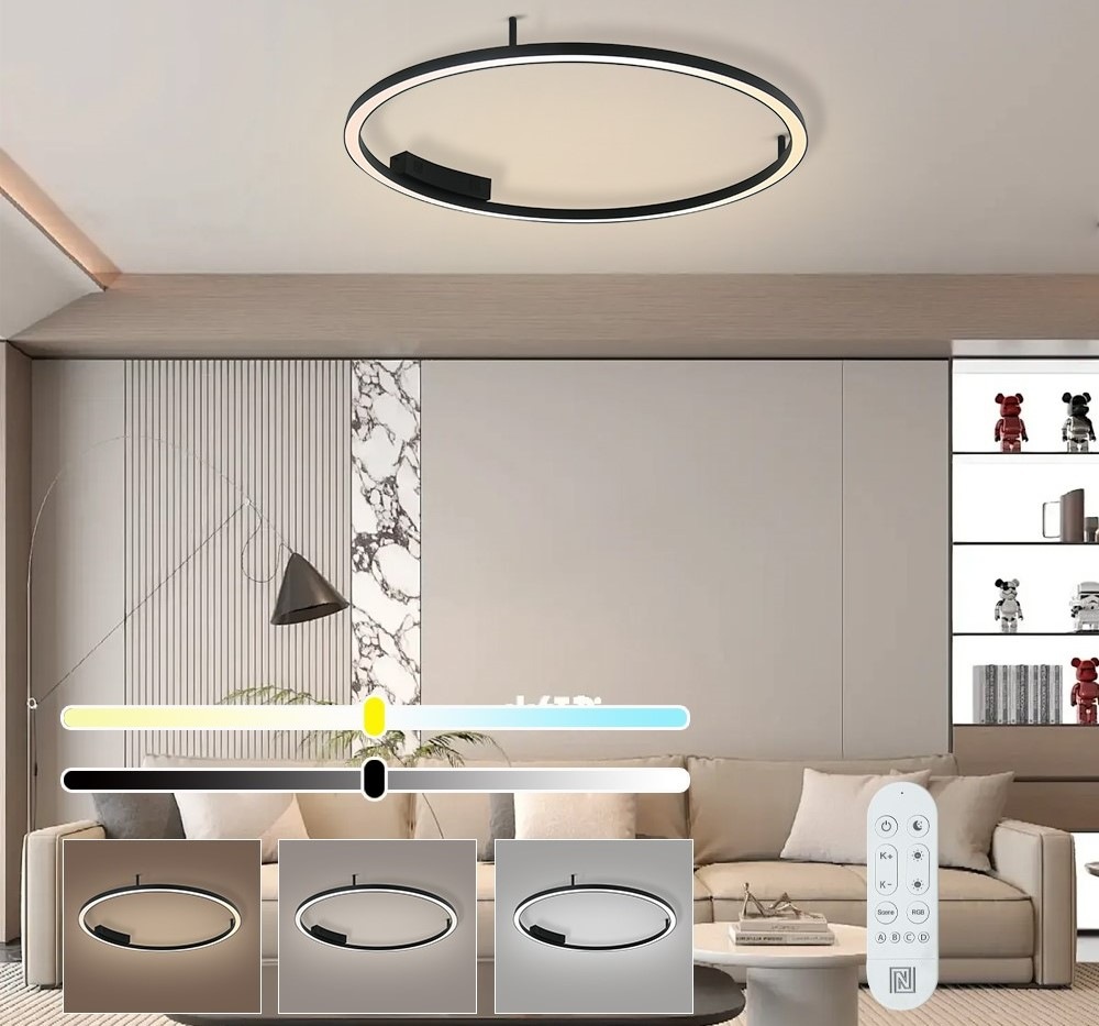 LED stropné svietidlo IMMAX NEO FINO SMART, 80cm 55W 4285lm Zigbee 3,0 s DO, TUYA čierne LED stropné svietidlo IMMAX NEO FINO SMART, 80cm 55W 4285lm Zigbee 3,0 s DO, TUYA čierne