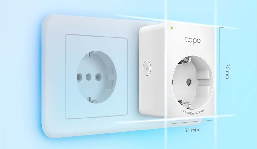 Inteligentná zásuvka TP-Link Tapo P110M, s meraním spotreby a Matter biela Inteligentná zásuvka TP-Link Tapo P110M, s meraním spotreby a Matter biela