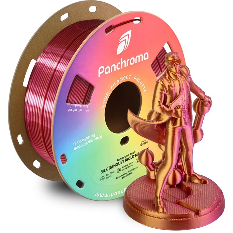 Filament Polymaker z kvalitného PLA, zlato-ružová farba