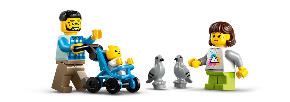 Stavebnica LEGO® City 60469 Hlavní vlakové nádraží Údržbárske železničné vozidlo so zdvíhacou plošinou rozširuje možnosti hrania o opravy a údržbu stanice.