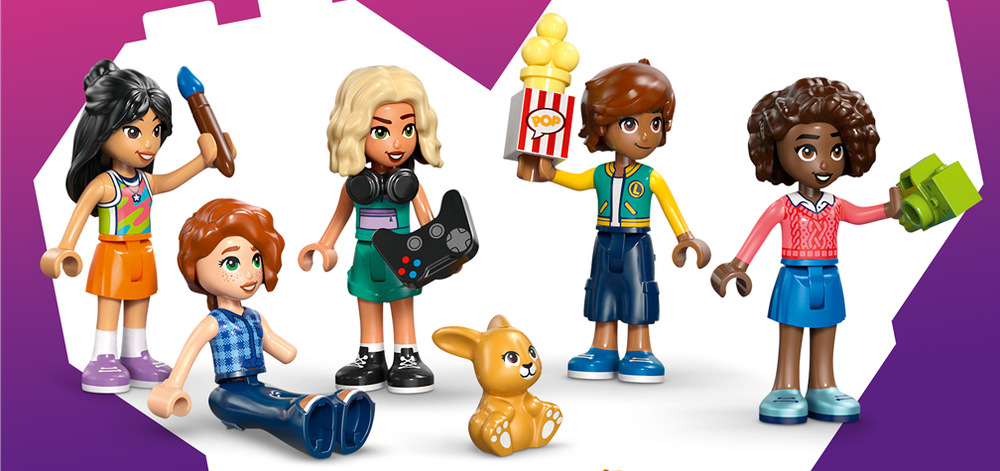 Stavebnica LEGO® Friends 42689 Klubovňa kamarátov v mestečku Heartlake Tajný priestor, počítač a dron inšpirujú deti k vymýšľaniu tímových misií, ktoré zakaždým môžu dopadnúť inak.