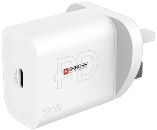 Cestovný adaptér SKROSS nabíjací USB-C, 30 W PD, UK