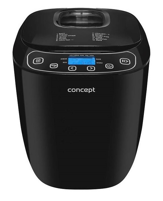 Domáca pekáreň Concept PC5510, čierna, LCD displej