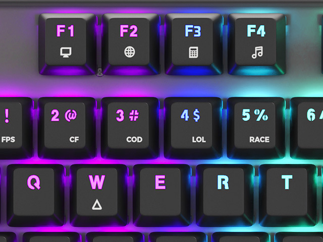 Klávesnica Genesis THOR 303, TKL, CZ/SK layout čierna Genesis THOR 303 TKL RGB Outemu Red SK/SK