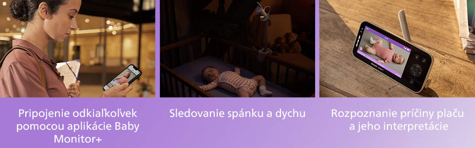 Detská elektronická pestúnka Philips Avent Premium SCD973/26 biela farba