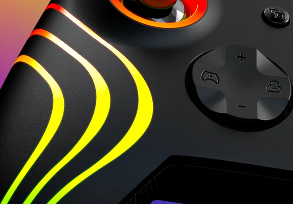 Gamepad Turtle Beach Afterglow Wave RGB - XBOX Series X/S, XBOX One, PC fialový