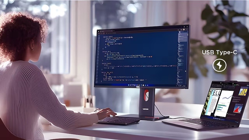 Monitor Lenovo ThinkVision P27Q-40 čierny