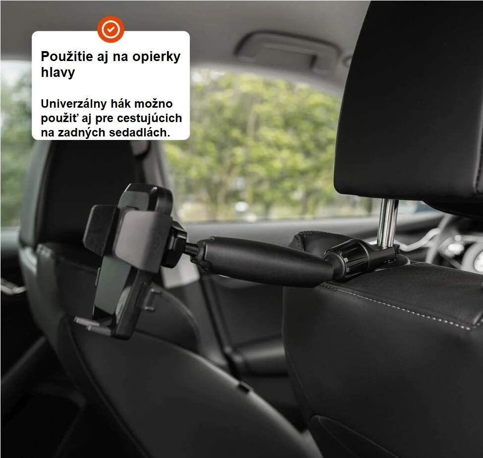 Držiak na mobil FIXED Iconiq Mirror s nohou na spätné zrkadlo čierny Držiak na mobil FIXED Iconiq Mirror s nohou na spätné zrkadlo čierny