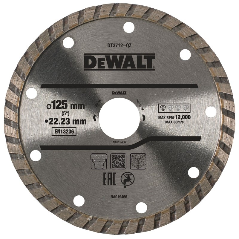 Rezací kotúč Dewalt DT3712, 125 × 22,2 mm