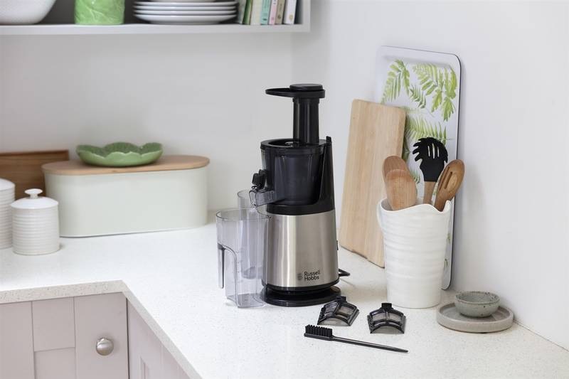 Odšťavovač RUSSELL HOBBS 25170-56 Slow Juicer čierny/nerez RUSSELL HOBBS 25170-56 Slow Juicer, čierna/nerezová