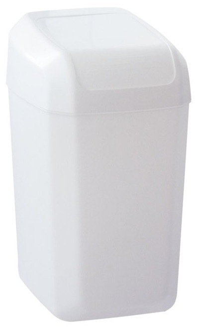 Odpadkový kôš Denox s objemom 15 litrov, biela farba