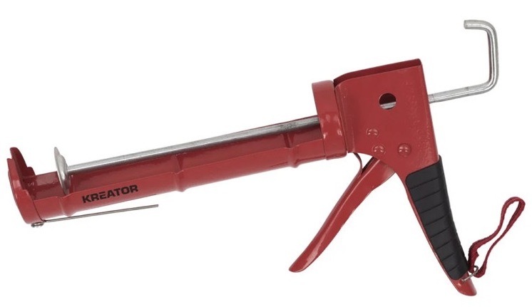 Pištoľ Kreator na silikón, dĺžka 225 mm