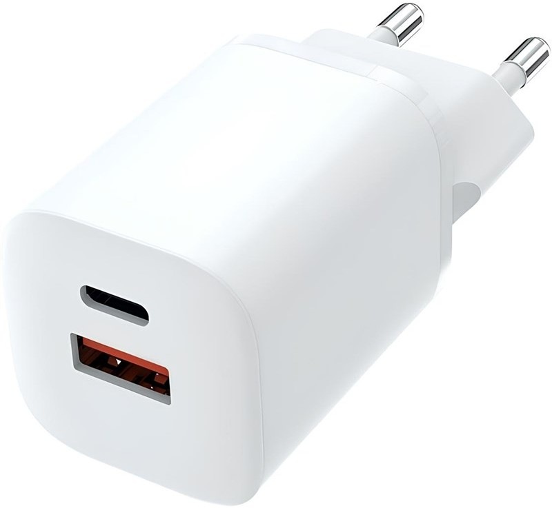 Nabíjačka do siete Solight GaN 33W PD s výstupným konektorom USB a USB-C