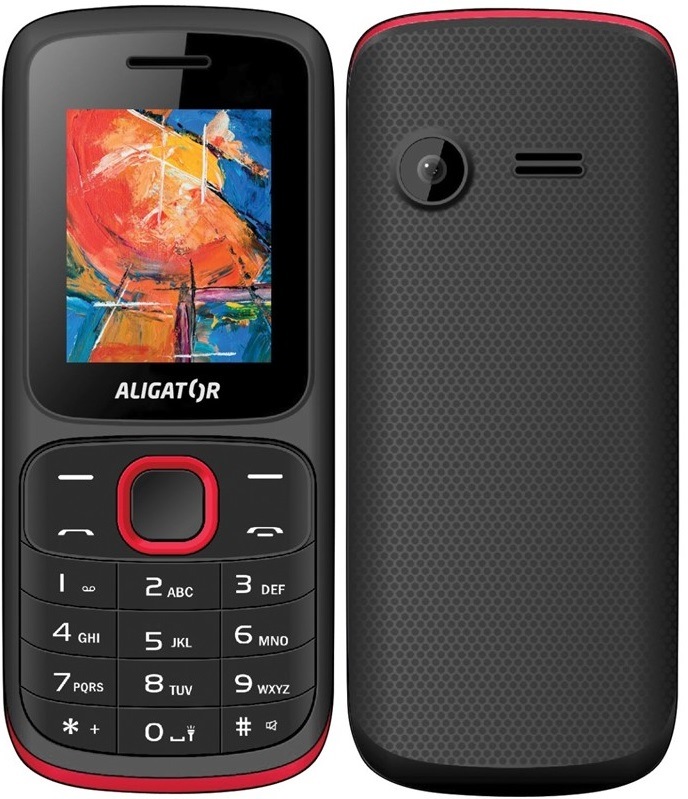 Mobilný telefón Aligator D210 Dual SIM čierny/červený