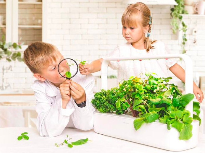 Chytrý kvetináč Click and Grow Smart Garden 9 - biely