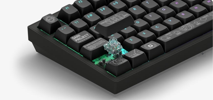 Klávesnica Dark Project ALU Terra Nova R2 US čierna Klávesnica Dark Project ALU Terra Nova R2 US čierna
