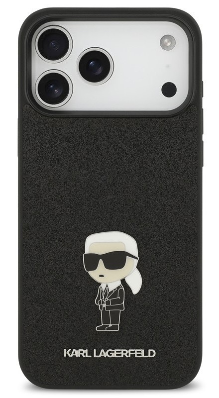 Kryt na mobil Karl Lagerfeld pre iPhone 17 Pro Max, čierna farba