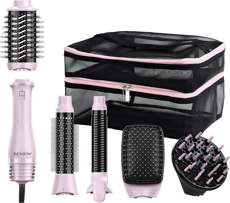 Kulmofén Revlon RVDR5376E One-Step Pink Titanium 5 v 1, ružová farba