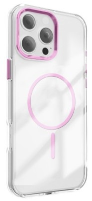 Kryt na mobil CPA Clear Thin Mag na Apple iPhone 16e - ružový/priehľadný