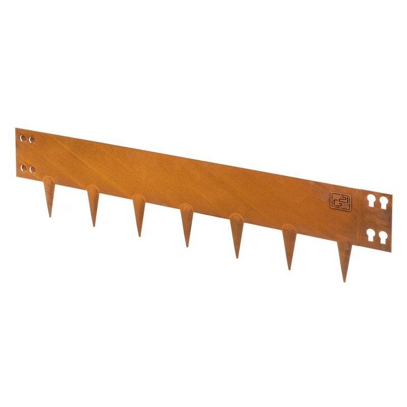 Obrubník G21 OZG21-V15 107,5 x 15 cm, Corten