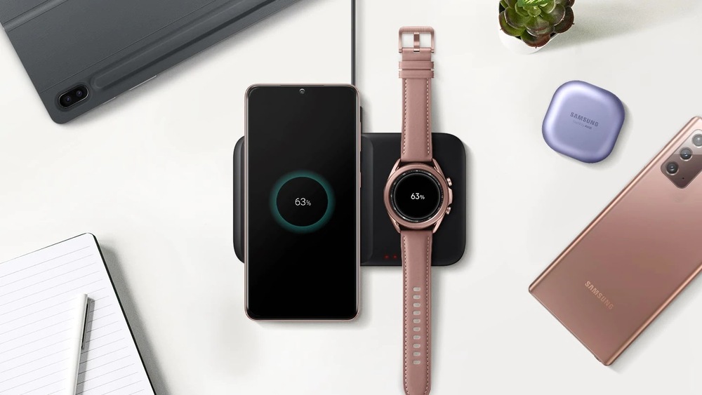 Bezdrôtová nabíjačka Samsung Duo Pad, 9W čierna Bezdrôtová nabíjačka Samsung Duo Pad, 9W čierna