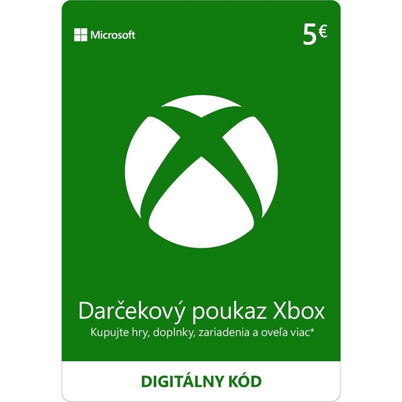 Xbox darčeková karta 150 Kč