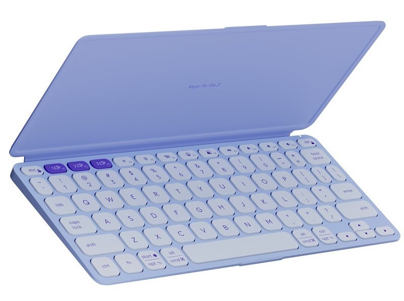 Klávesnica Logitech Keys-To-Go 2, US INT'L layout fialová