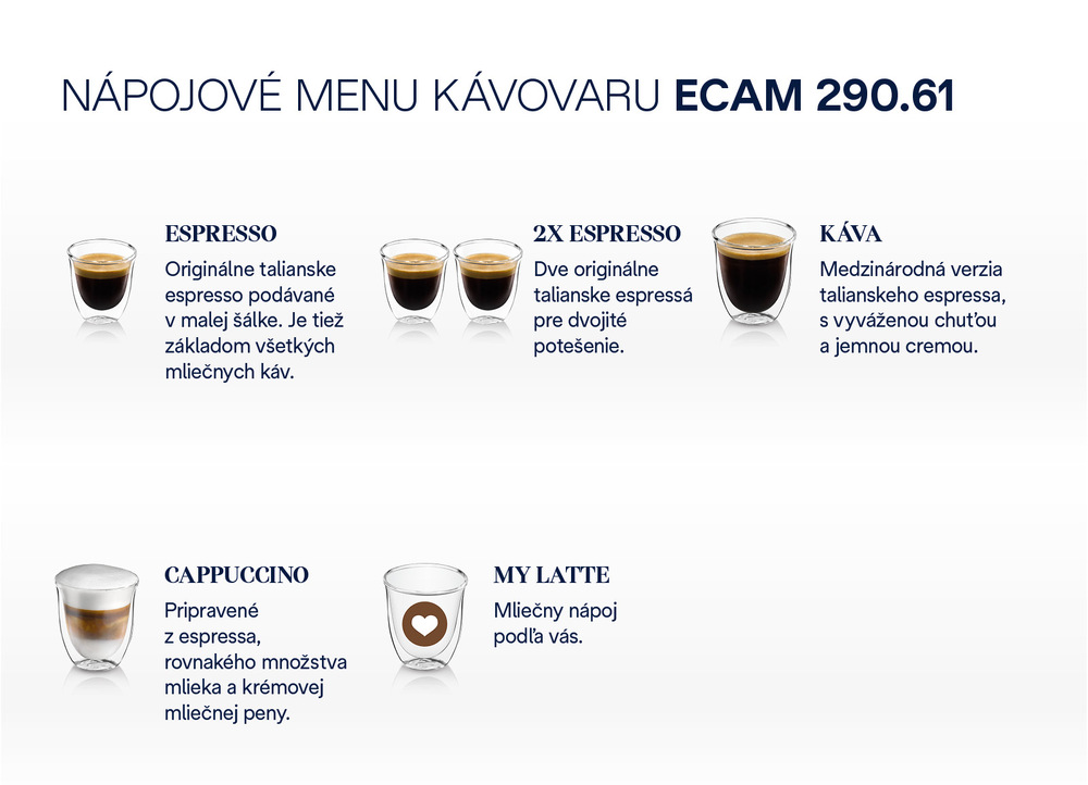Automatický kávovar De'Longhi Magnifica Evo Ecam 290.61 SB čierny/strieborný
