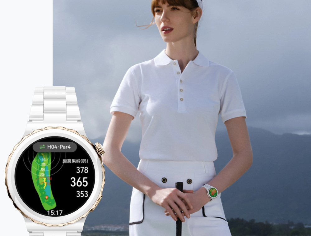 Inteligentné hodinky Huawei Watch GT3 Pro 43 mm - Silver Bezel White Ceramic Case + White Leather Strap