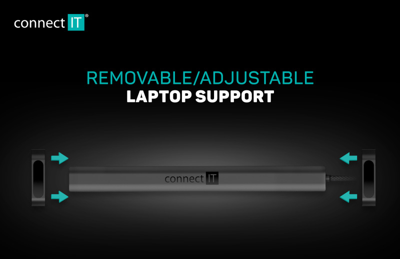 Dokovacia stanica Connect IT USB-C Multi10v1 antracitová farba CONNECT IT Multi10IN1 USB-C, antracitová