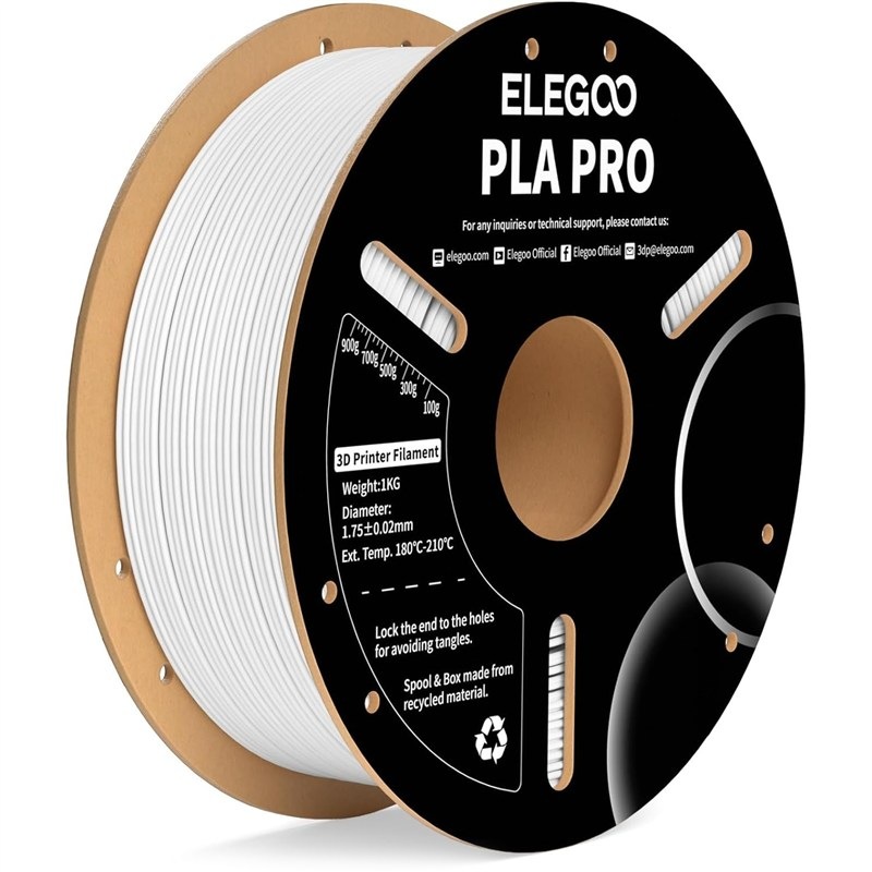 Filament Elegoo s priemerom 1,75 mm, biela farba